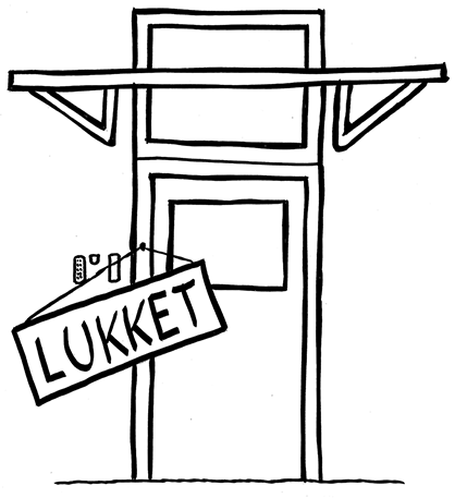 illustration Lukkedage i Frivilligcenter Næstved