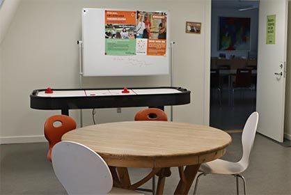 Fællesrummet i Frivilligcenter Næstved – De Sociale Foreningers Hus