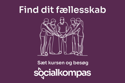 Stegtegning af en gruppe mennesker der står med hænderne mod hinanden